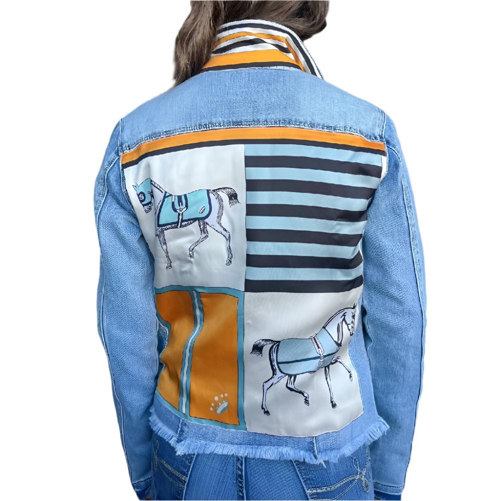 Stacy Bradley Blue Horse Denim Jacket WOMEN - Clothing - Outerwear - Jackets Stacy Bradley Design