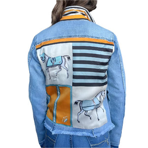 Stacy Bradley Blue Horse Denim Jacket WOMEN - Clothing - Outerwear - Jackets Stacy Bradley Design