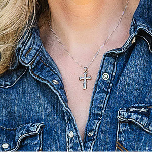 Montana Silversmiths Western Mosaic Cross Necklace WOMEN - Accessories - Jewelry - Necklaces Montana Silversmiths   