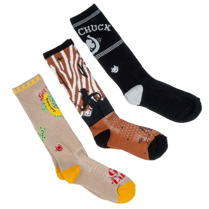 Lucky Chuck 3 Pack Born Lucky Performance Crew Socks