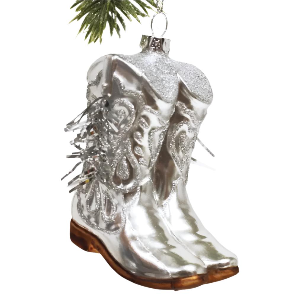 Cowboy Boot Glass Ornament HOME & GIFTS - Home Decor - Seasonal Decor 8 Oak Lane   