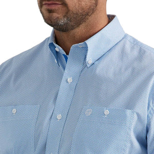 Wrangler Men's George Strait Square Print Button Shirt - FINAL SALE MEN - Clothing - Shirts - Long Sleeve Shirts Wrangler   