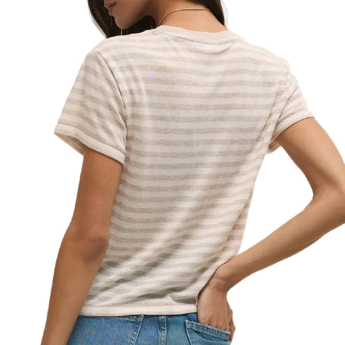 Z Supply Natural Heather Tourist Striped Tee