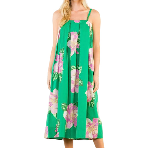 Floral Green Dress WOMEN - Clothing - Dresses THML Clothing