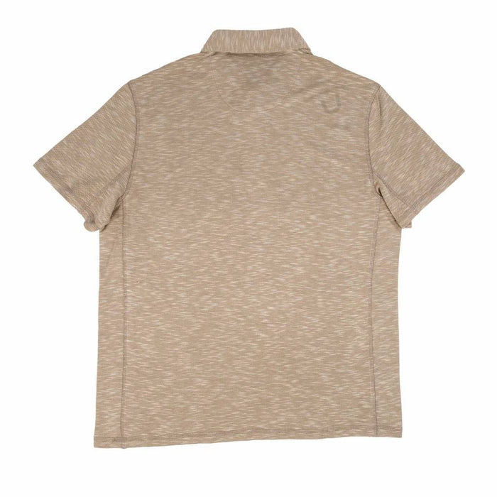 Flag & Anthem Men's Oatmeal Momentum Performance Slub Polo Shirt MEN - Clothing - Shirts - Short Sleeve Flag And Anthem