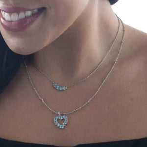 Montana Silversmiths Deepest Love Blue Crystal Necklace WOMEN - Accessories - Jewelry - Necklaces Montana Silversmiths   