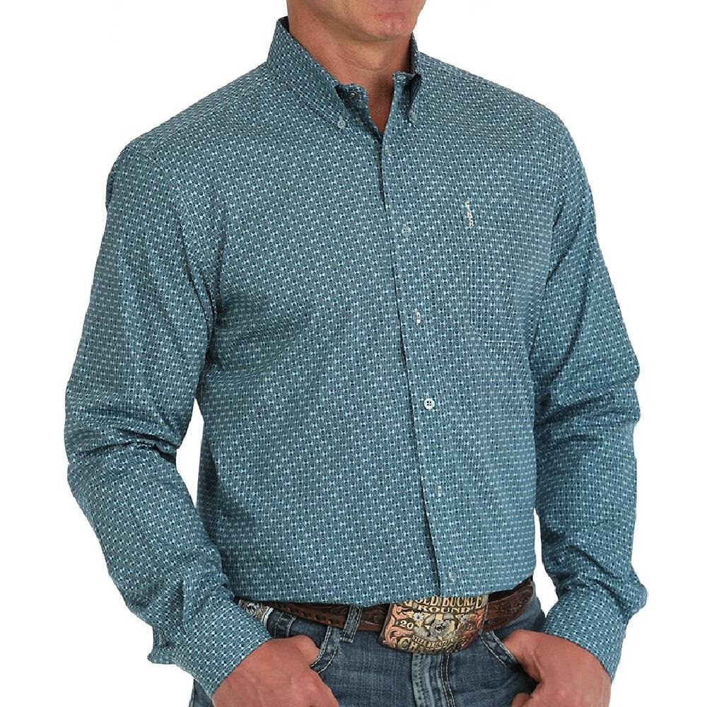 Cinch Men's Modern Geo Print Shirt MEN - Clothing - Shirts - Long Sleeve Cinch