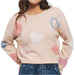 * Heart of Fuzz Sweater - FINAL SALE WOMEN - Clothing - Sweaters & Cardigans Urban Daizy