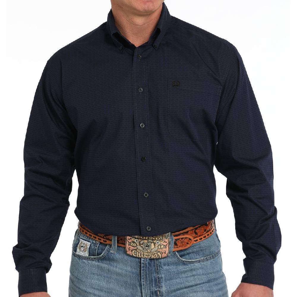 Cinch Men's Cow Print Western Shirt MEN - Clothing - Shirts - Long Sleeve Cinch