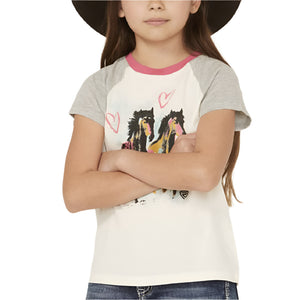 Rock & Roll Denim Girl's Horse Love Tee KIDS - Girls - Clothing - T-Shirts Panhandle