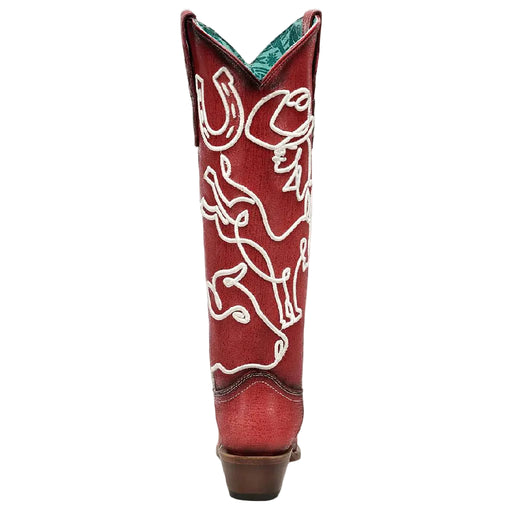 Corral Women's Glow In The Dark Embroidery Tall Red Western Boots WOMEN - Footwear - Boots - Western Boots Corral Boots