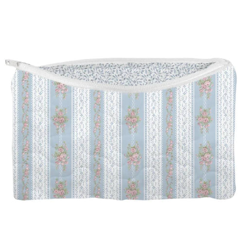 Bella Stripe Blue Small Make Up Bag ACCESSORIES - Luggage & Travel - Cosmetic Bags Ida Mae Home