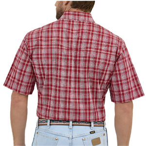 Wrangler Men's Wrinkle Resistant Plaid Shirt MEN - Clothing - Shirts - Short Sleeve Wrangler