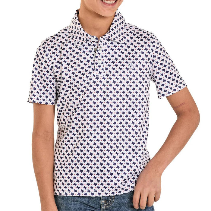 Panhandle Slim Boy's Snap Polo Shirt
