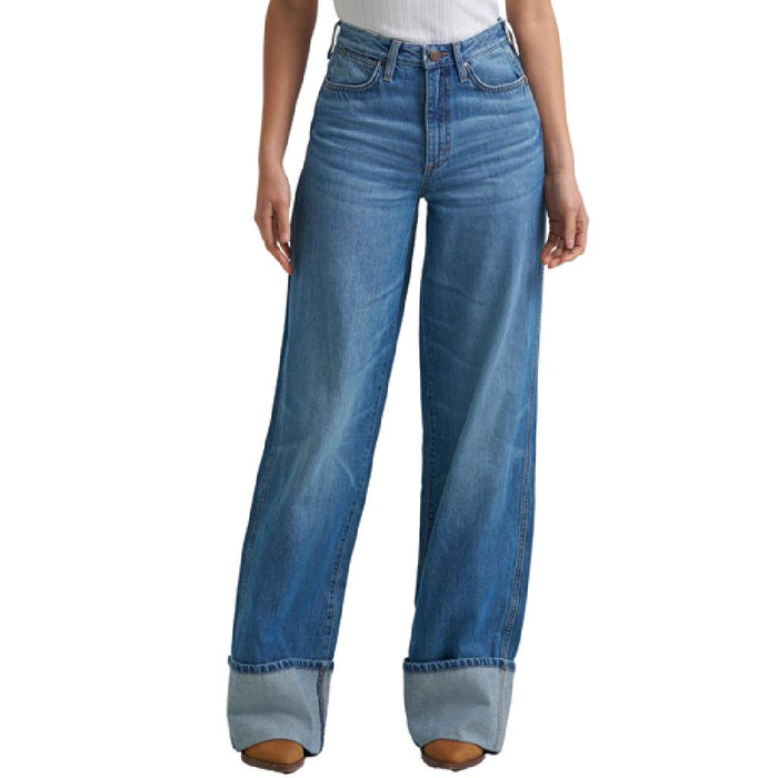 Wrangler Women's Retro Bailey Wide Leg Cuffed Jeans