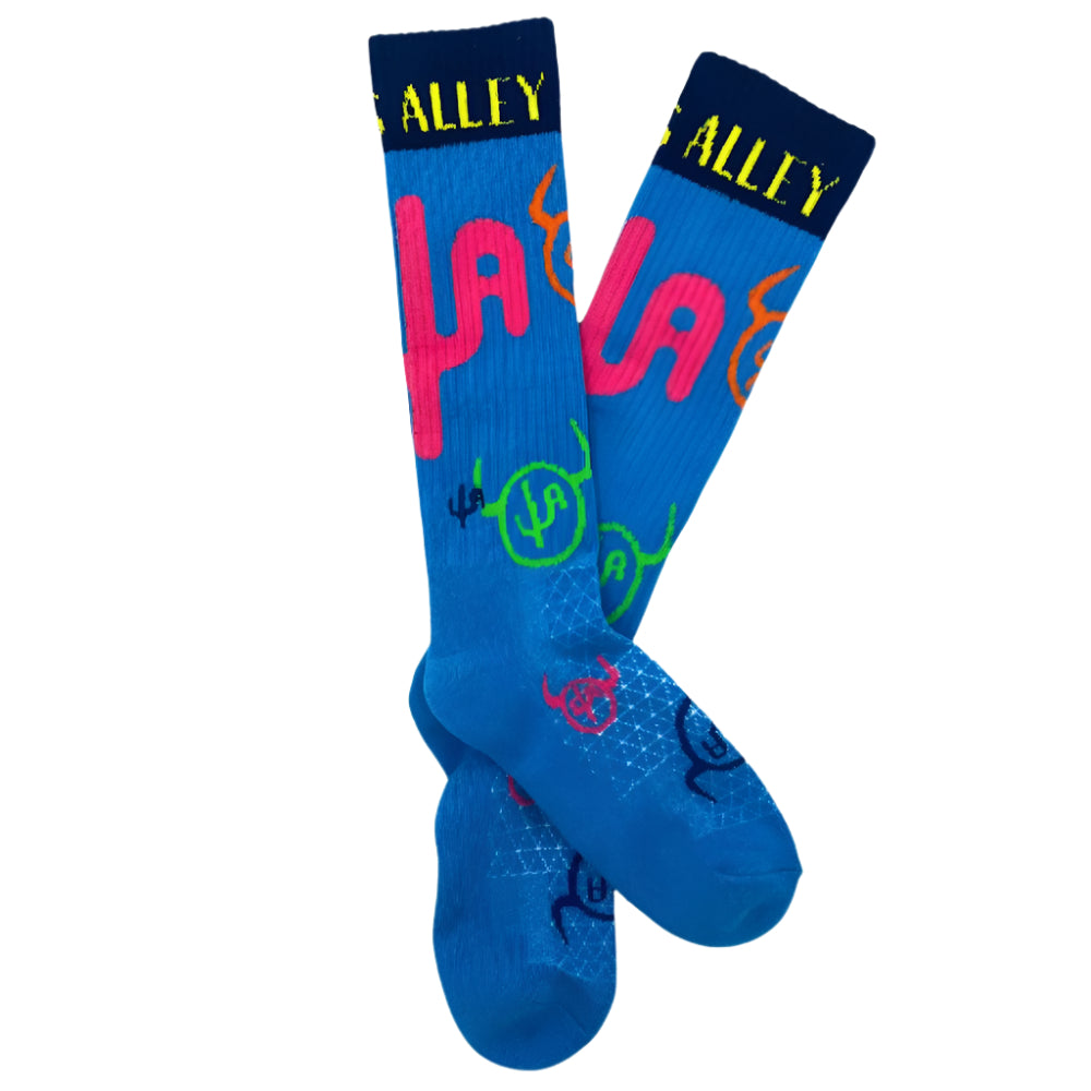 Lucky Chuck "Cactus Alley - Moo Cactus" Performance Socks WOMEN - Clothing - Intimates & Hosiery Lucky Chuck