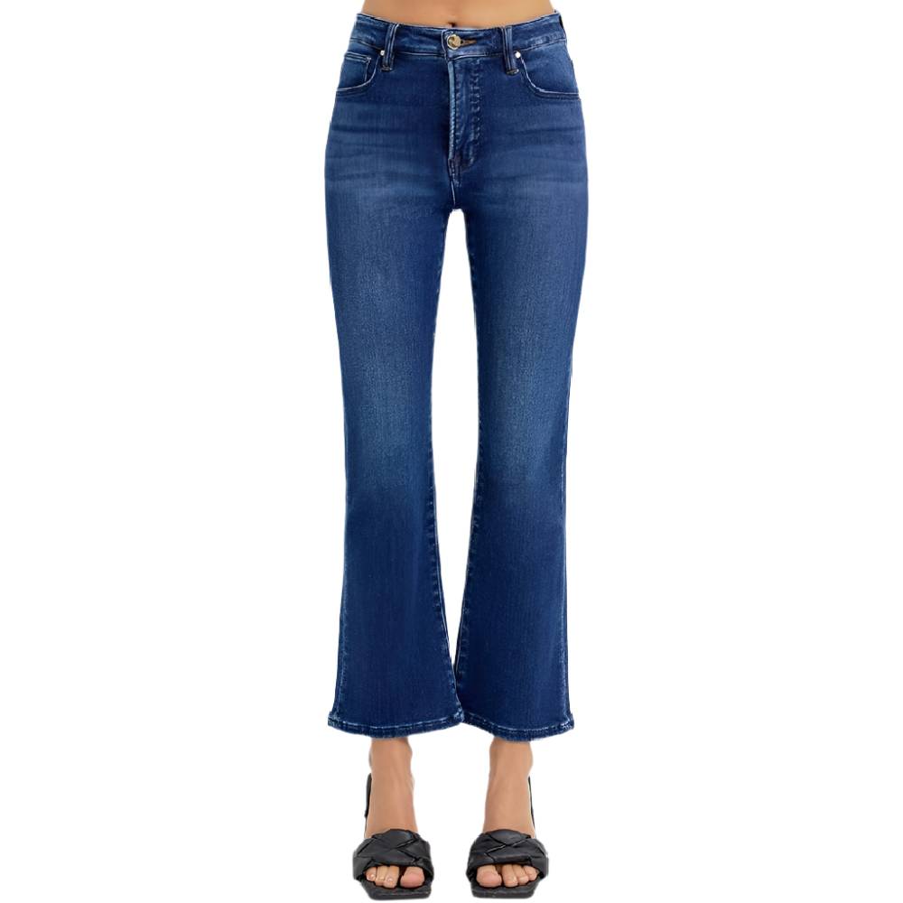 Risen High Rise Crop Bootcut Jeans