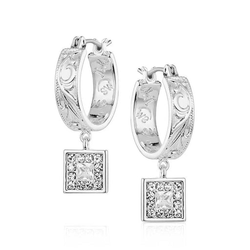 Montana Silversmiths Desert Whirl Engraved Hoop Earrings WOMEN - Accessories - Jewelry - Earrings Montana Silversmiths