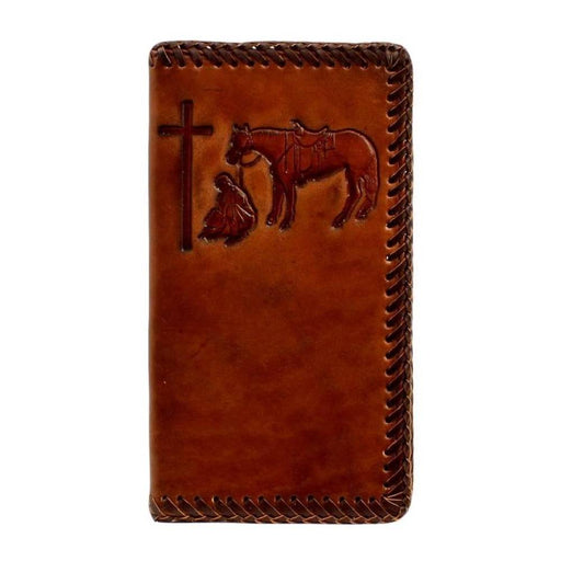 Nocona Braided Edge Praying Cowboy Rodeo Wallet MEN - Accessories - Wallets & Money Clips M&F Western Products