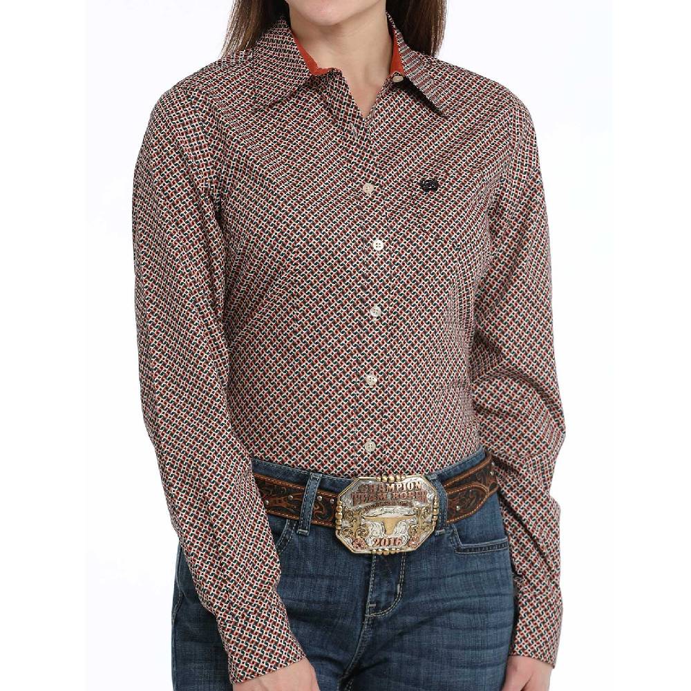 Cinch Women's Geo Print Shirt WOMEN - Clothing - Tops - Long Sleeved Cinch