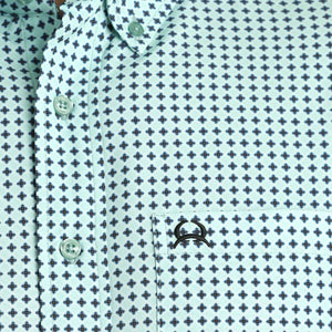 Cinch Men's Geo Turquoise Arenaflex Shirt MEN - Clothing - Shirts - Short Sleeve Shirts Cinch   