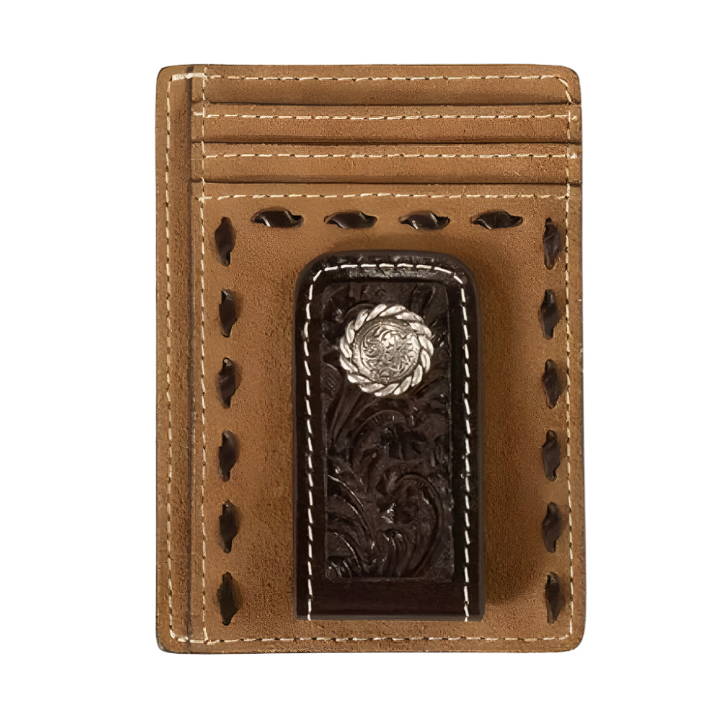 Nocona Floral Overlay Money Clip MEN - Accessories - Wallets & Money Clips M&F Western Products