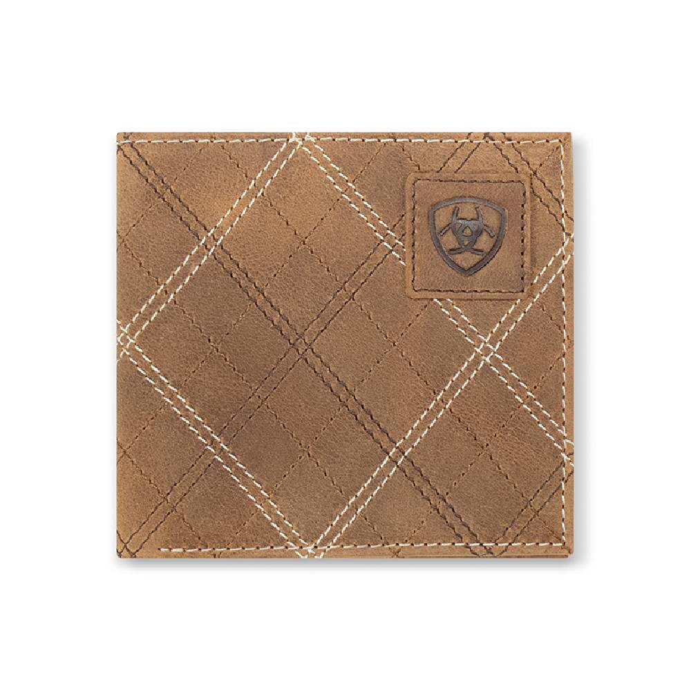 Ariat Cross Stitch Patch Bifold Wallet MEN - Accessories - Wallets & Money Clips M&F Western Products