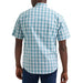 Wrangler Men's Western Turquoise Plaid Snap Shirt MEN - Clothing - Shirts - Short Sleeve Wrangler