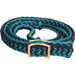 Mustang Braided Barrel Reins Tack - Reins Mustang Teal/Black