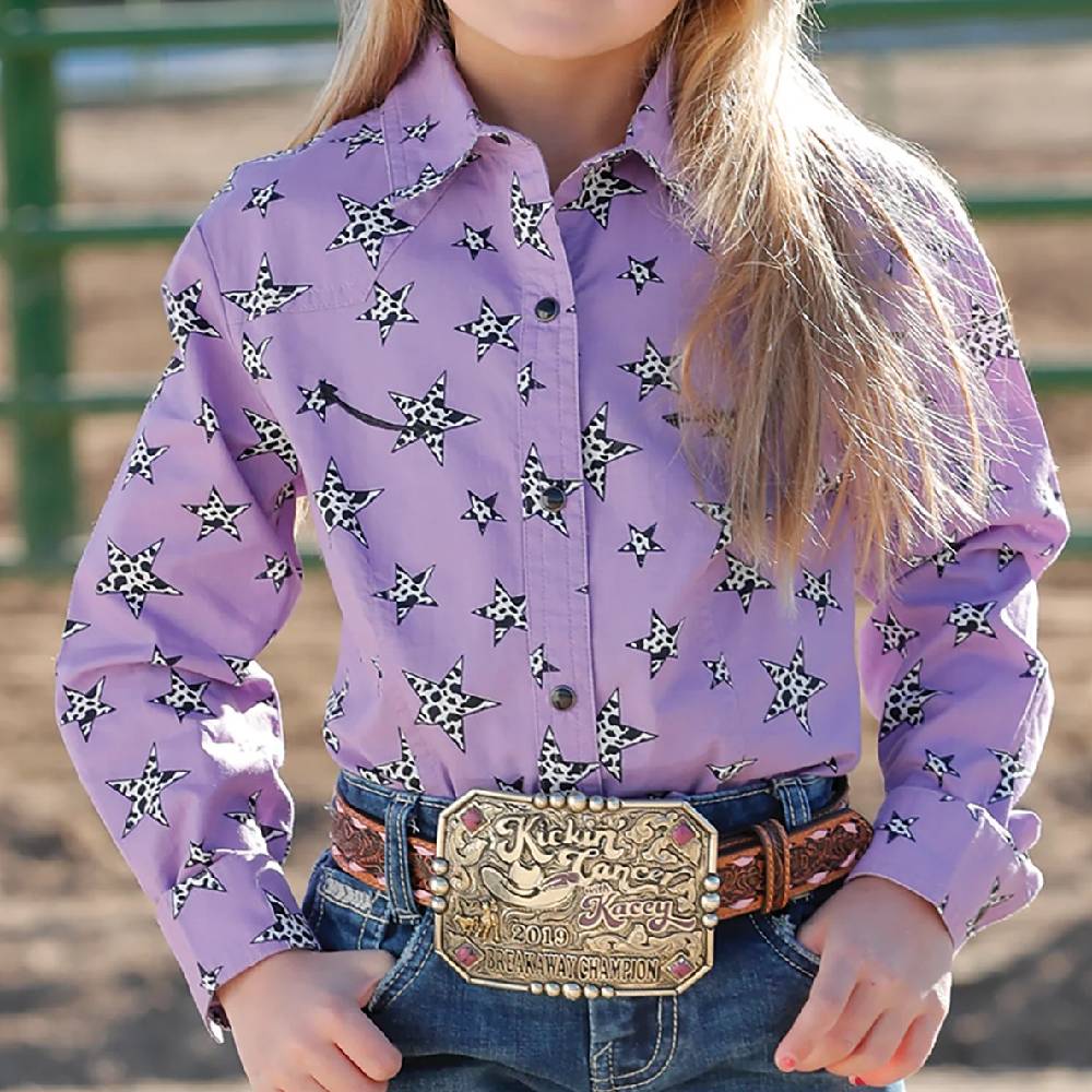 Cruel Girl's Star Print Western Shirt KIDS - Girls - Clothing - Tops - Long Sleeve Tops Cruel Denim