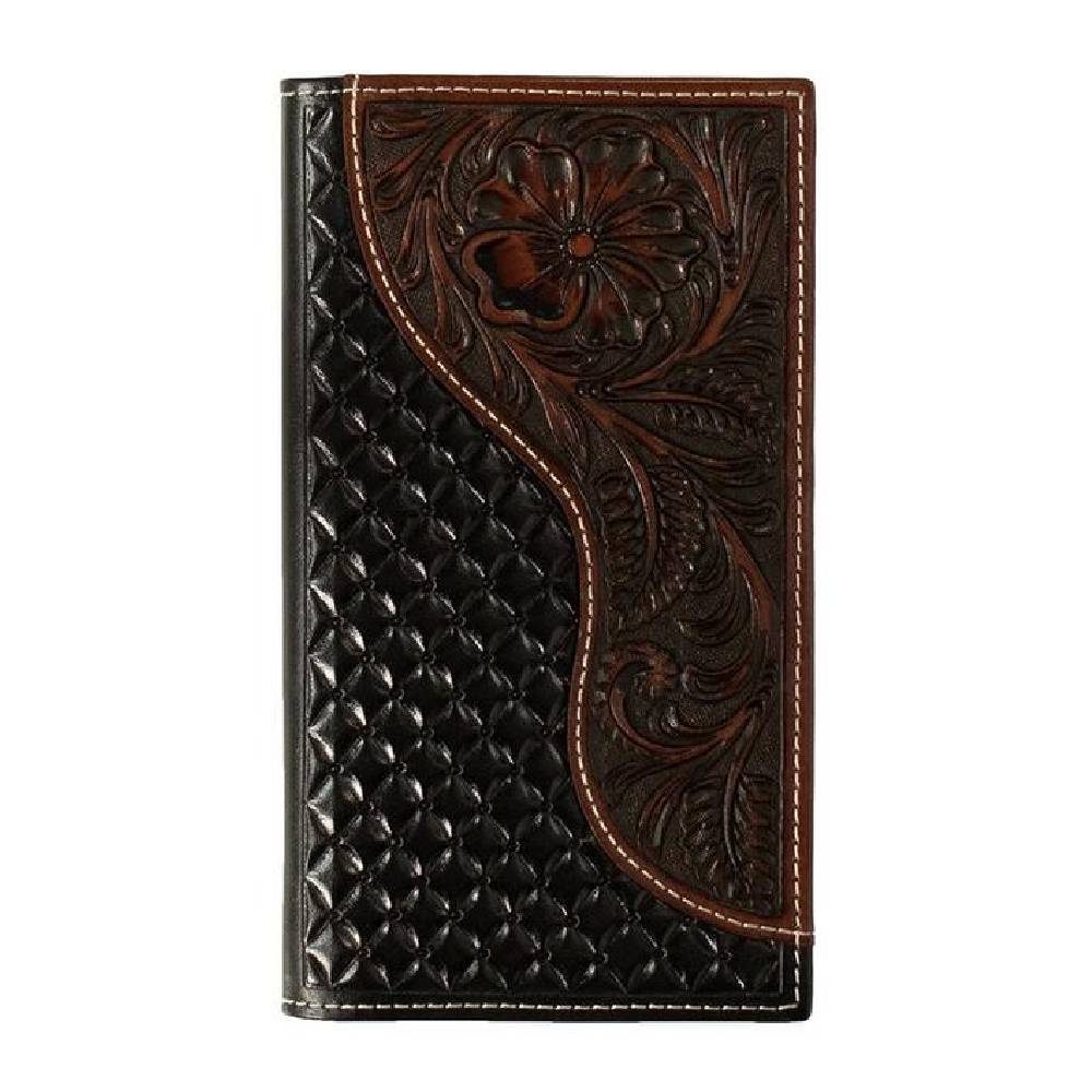 Nocona Floral Overlay Rodeo Wallet MEN - Accessories - Wallets & Money Clips M&F Western Products