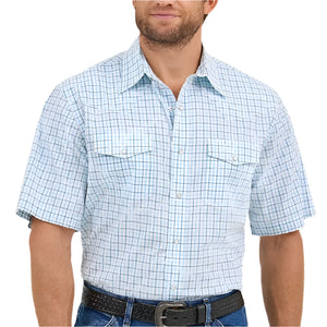 Wrangler Men's Wrinkle Resistant Plaid Shirt MEN - Clothing - Shirts - Short Sleeve Wrangler