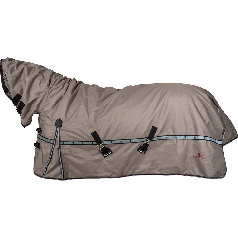 Classic Equine 5K Cross Trainer Hooded Winter Blanket Tack - Blankets & Sheets Classic Equine Oyster X-Small 