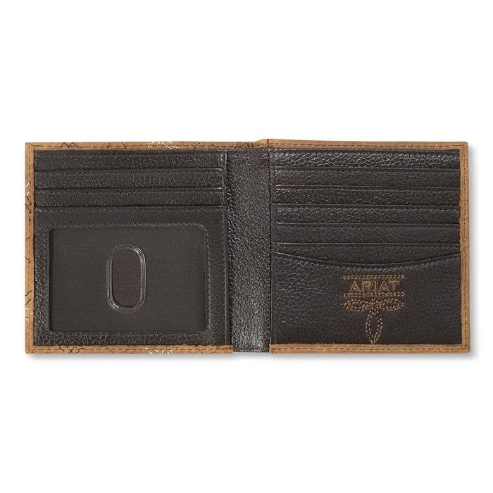 Ariat Cross Stitch Patch Bifold Wallet MEN - Accessories - Wallets & Money Clips M&F Western Products