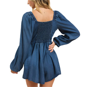 Sadie & Sage Smocked Back Romper WOMEN - Clothing - Jumpsuits & Rompers Sadie & Sage