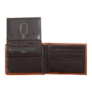 Nocona Calf Hair Longhorn Overlay Bifold Wallet MEN - Accessories - Wallets & Money Clips M&F Western Products