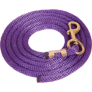 Poly Lead Rope with Bolt Snap Tack - Lead Ropes Teskey's Purple  