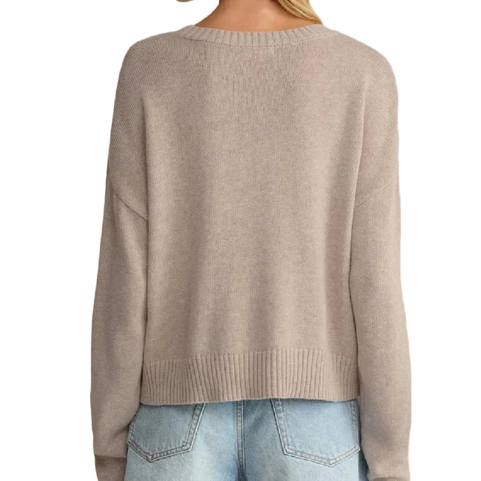 Z Supply Sienna Patriot Natural Heather Sweater WOMEN - Clothing - Sweaters & Cardigans Z Supply