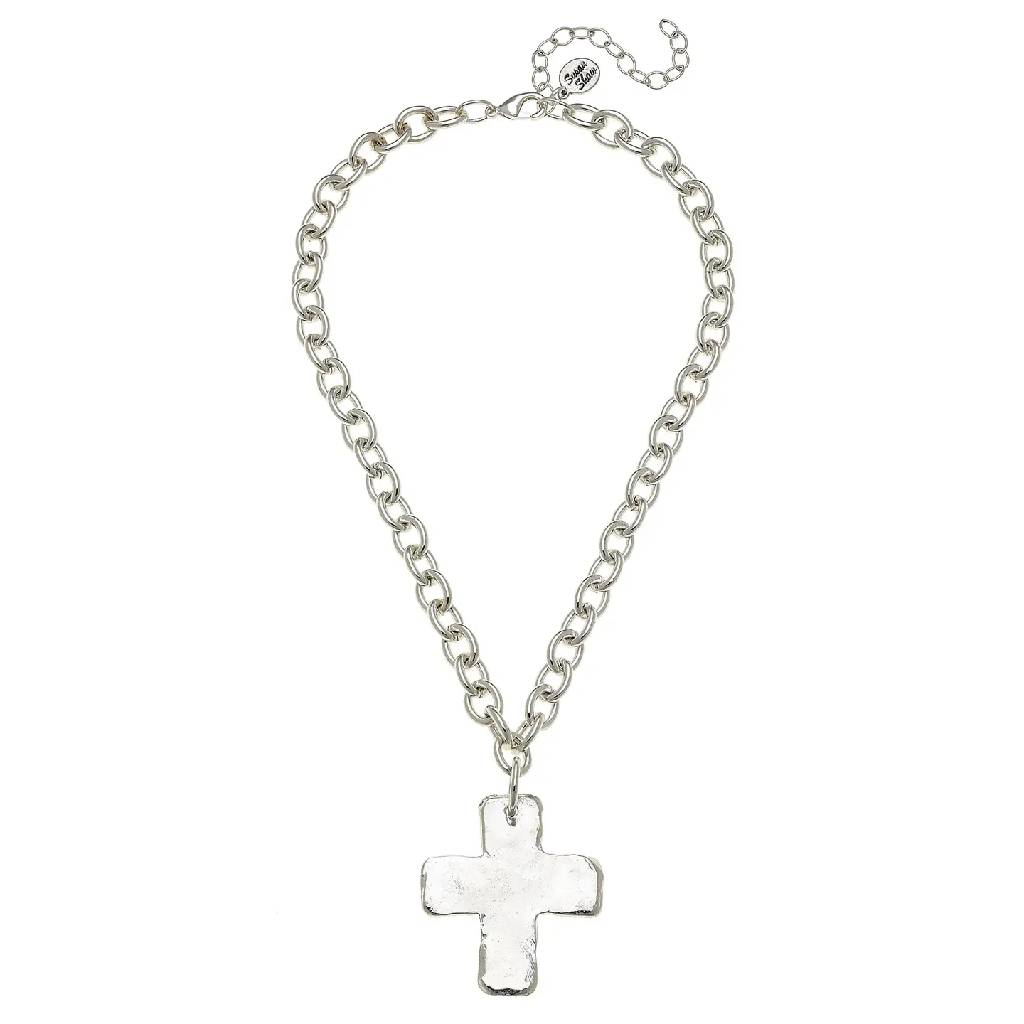 Sterling Silver Plated Cross Necklace WOMEN - Accessories - Jewelry - Necklaces Susan Shaw