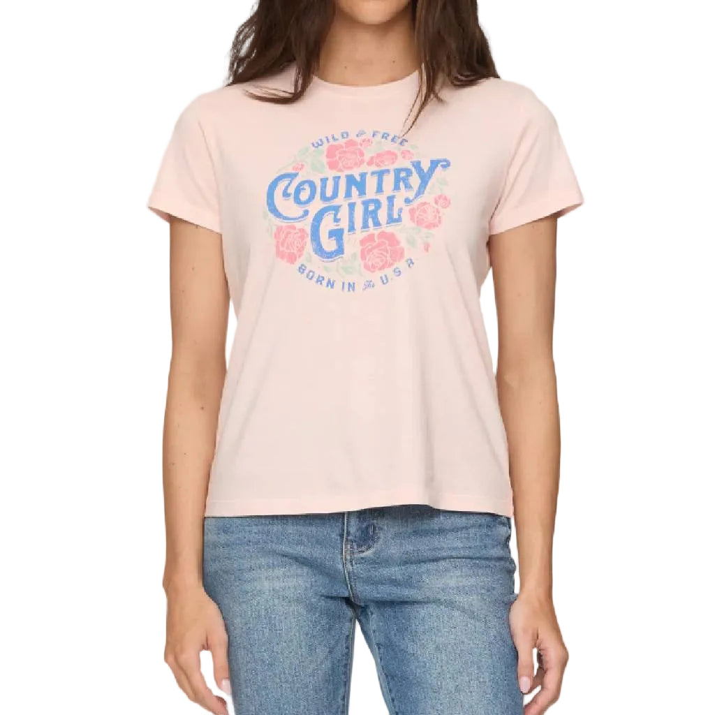 Flag & Anthem Women's Country Girl Pink Tee - FINAL SALE WOMEN - Clothing - Tops - Short Sleeved Flag And Anthem