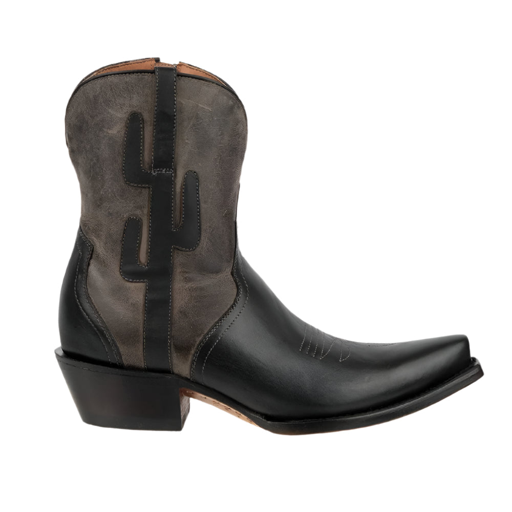 Lucchese April Prickly Plant Boot - Black WOMEN - Footwear - Boots - Booties LUCCHESE BOOT CO.