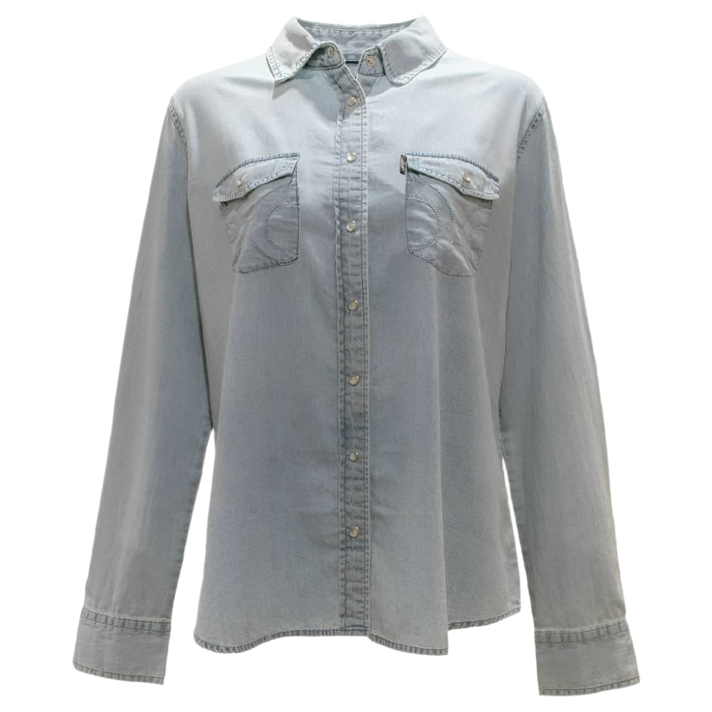 Hooey Women's Chambray Denim Shirt WOMEN - Clothing - Tops - Long Sleeved Hooey