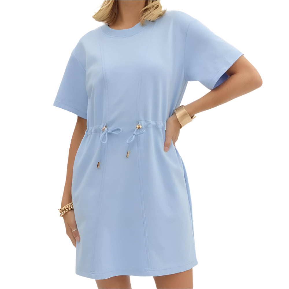 Short Sleeve Mini Dress WOMEN - Clothing - Dresses Entro