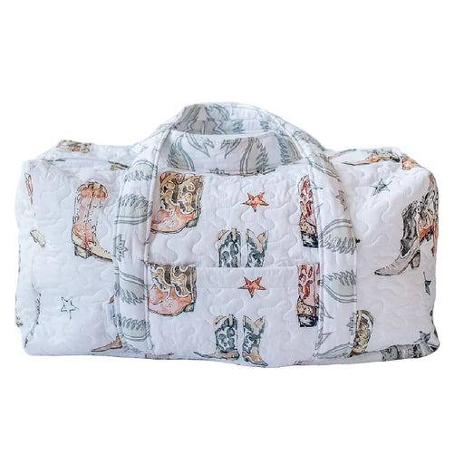 Thunderbird Boots Neutral Quilted Duffle Bag ACCESSORIES - Luggage & Travel - Duffle Bags Ida Mae Home
