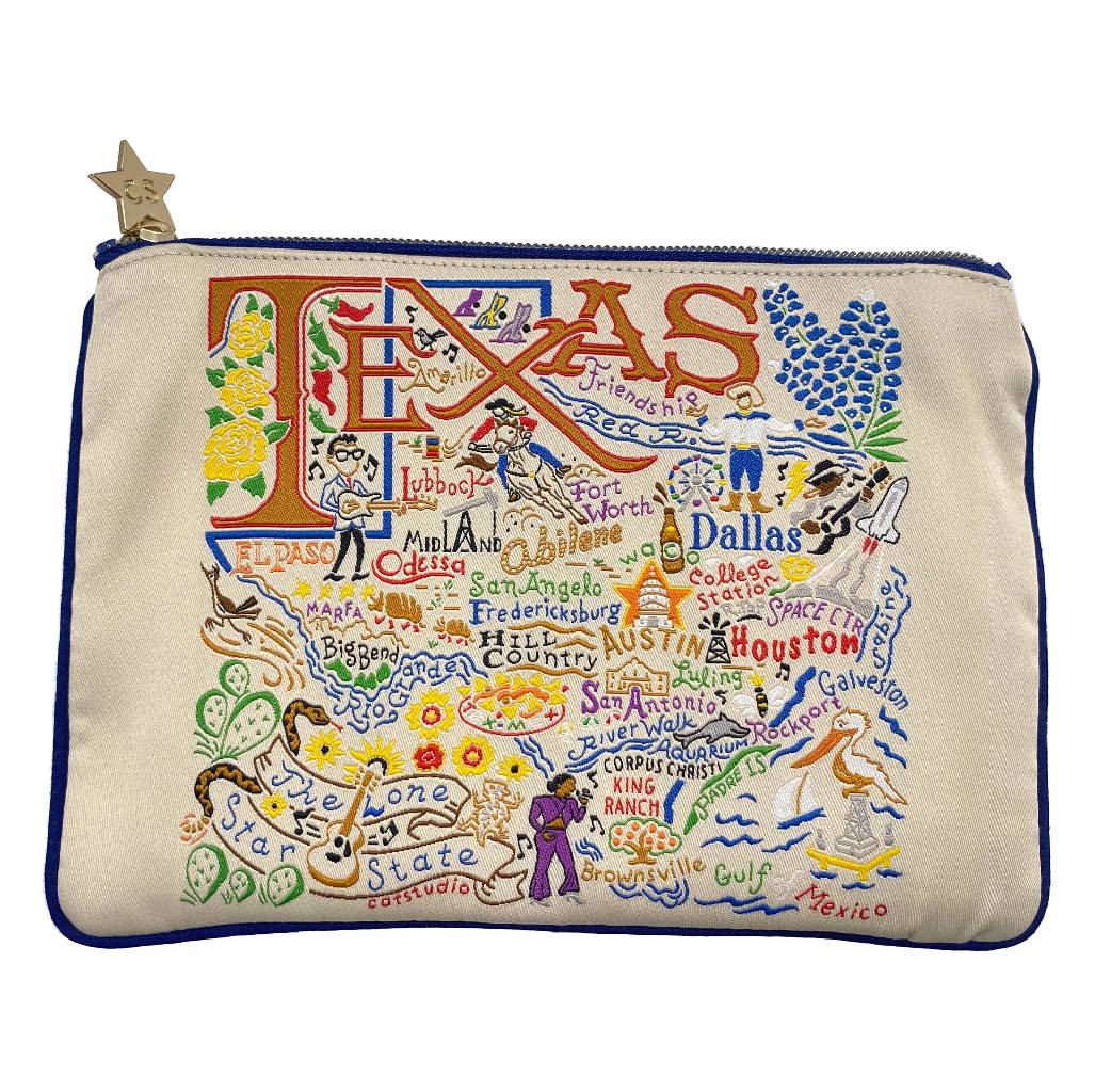 Texas Zip Pouch ACCESSORIES - Luggage & Travel - Cosmetic Bags Catstudio