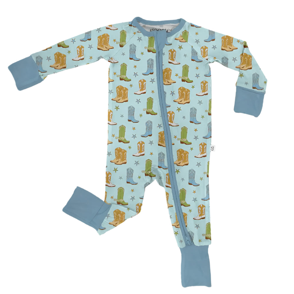 Boots & Stars Zip PJs KIDS - Baby - Baby Boy Clothing Goosies