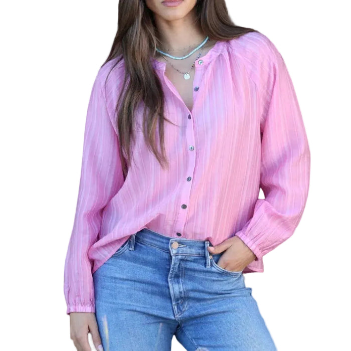Dylan Gigi Love Pink Blouse WOMEN - Clothing - Tops - Long Sleeved Dylan