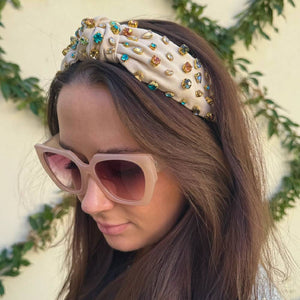 Knotted Austin Headband - Cream