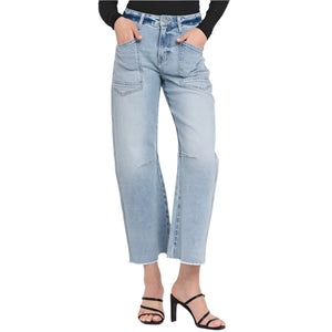 Super High Rise Barrel Jeans