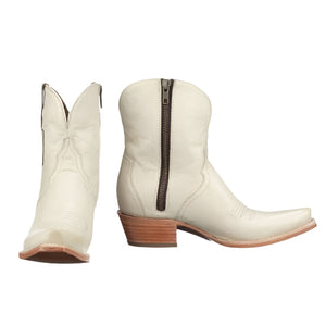 Lucchese April Prickly Plant Boot - Cream WOMEN - Footwear - Boots - Booties LUCCHESE BOOT CO.